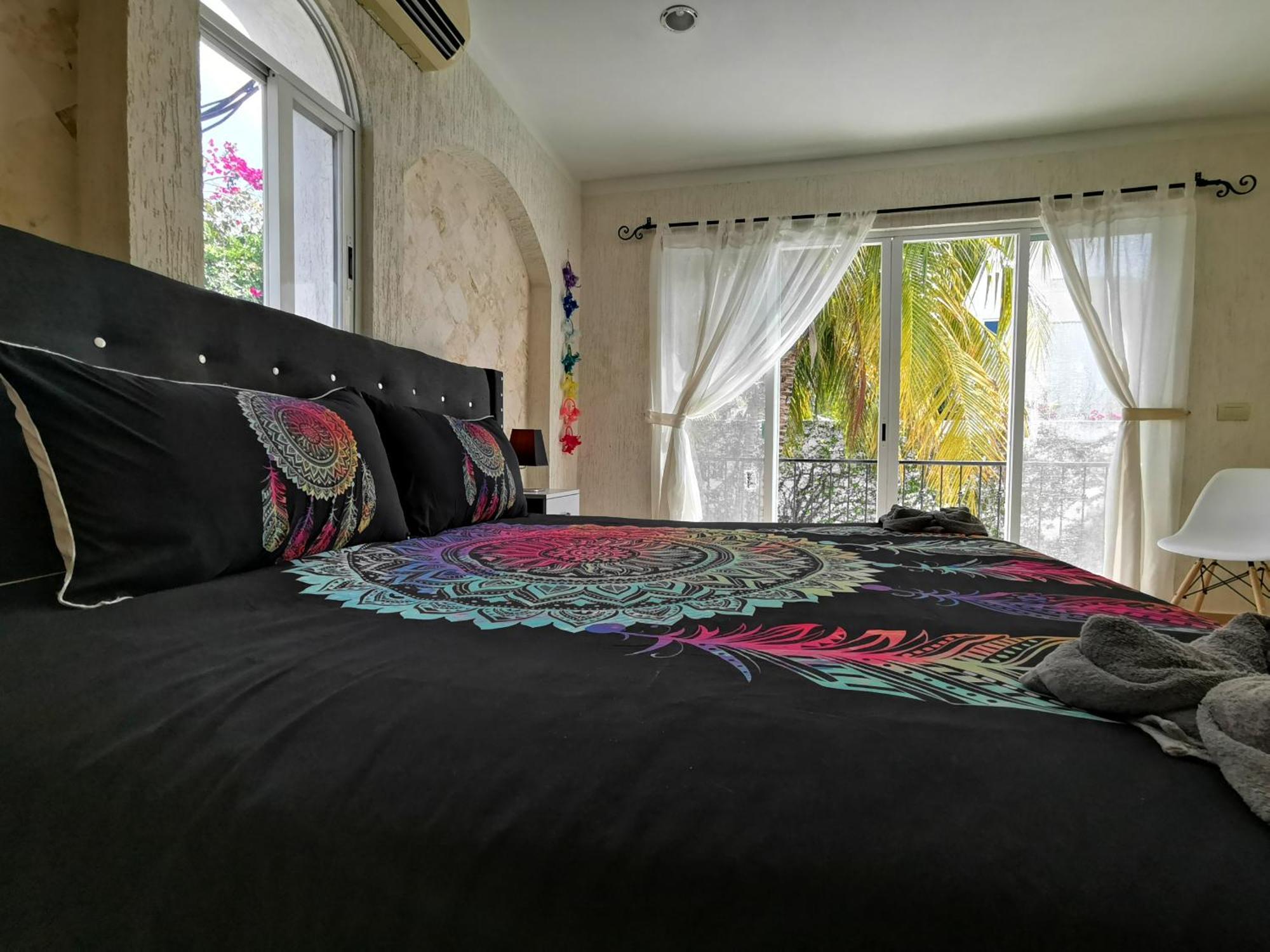 COZY NEAR BEACH APARTMENT - King + Queen + Pool Cancún Kamer foto