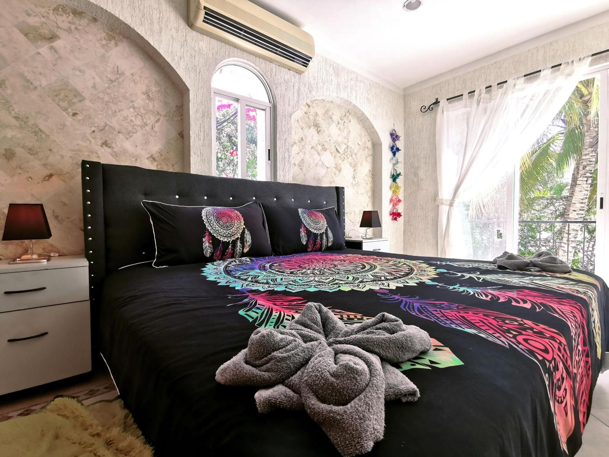 COZY NEAR BEACH APARTMENT - King + Queen + Pool Cancún Kamer foto