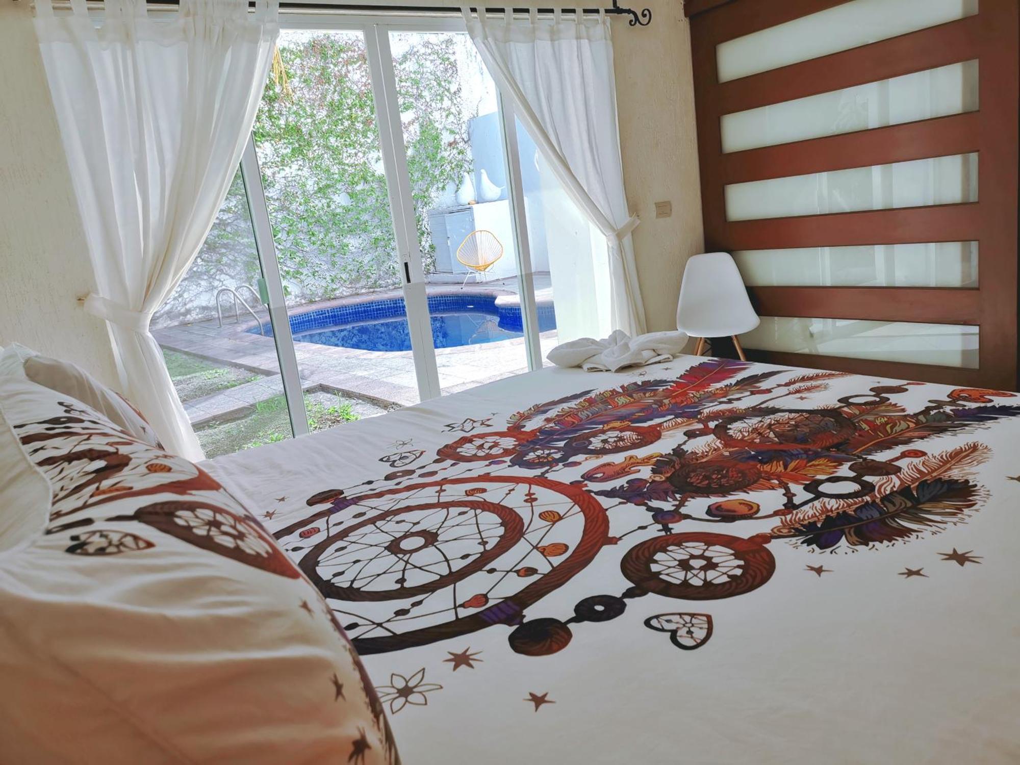 COZY NEAR BEACH APARTMENT - King + Queen + Pool Cancún Kamer foto